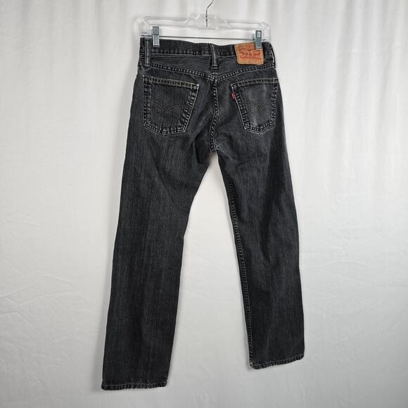 Levi's 514 Straight Jeans Men's 28 x 27 (tag 29 x 30) Charcoal Wash Fade - Picture 11 of 16